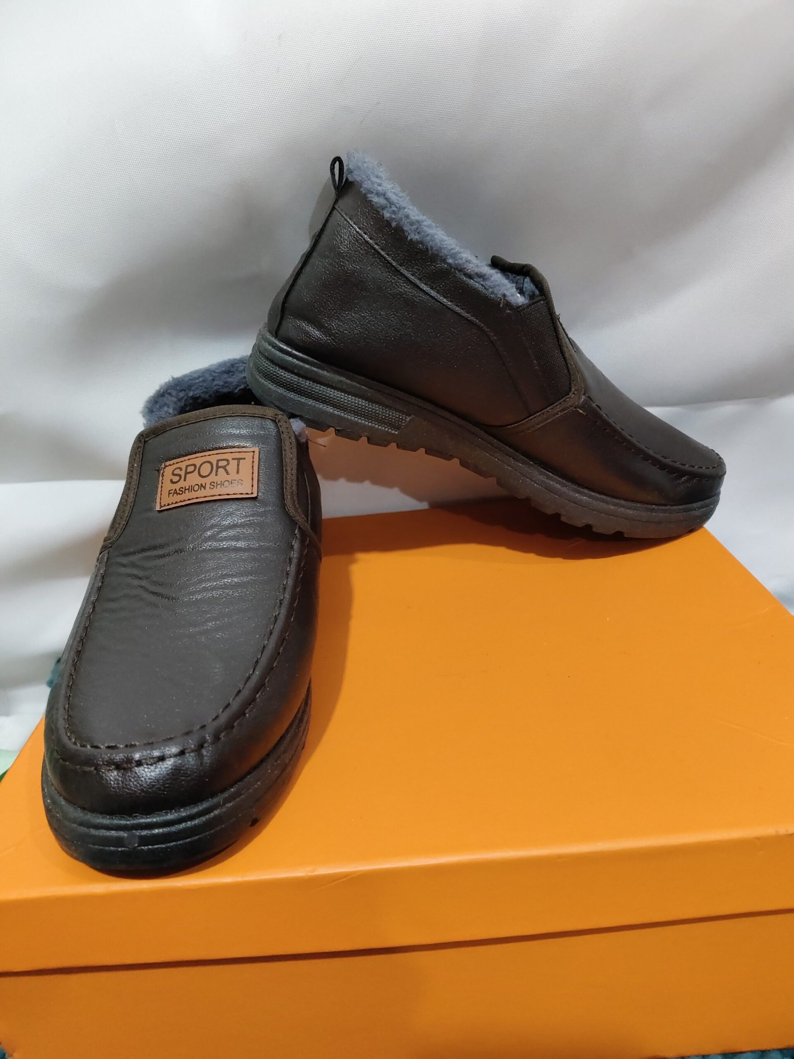 Thickened Waterproof Cotton Shoes For Elderly Fleece-lined Casual Leather Shoes - Image 9